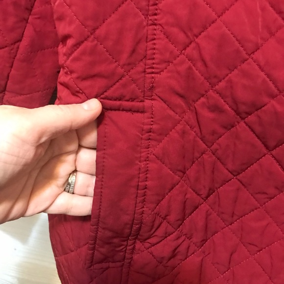 Appleseed’s Petites ⚜️ Red Quilted Jacket - Picture 7 of 12